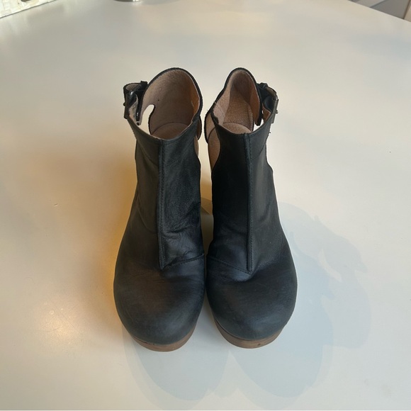 Free People Black and Brown Ankle Booties Women’s size 37 EUC - Picture 3 of 9